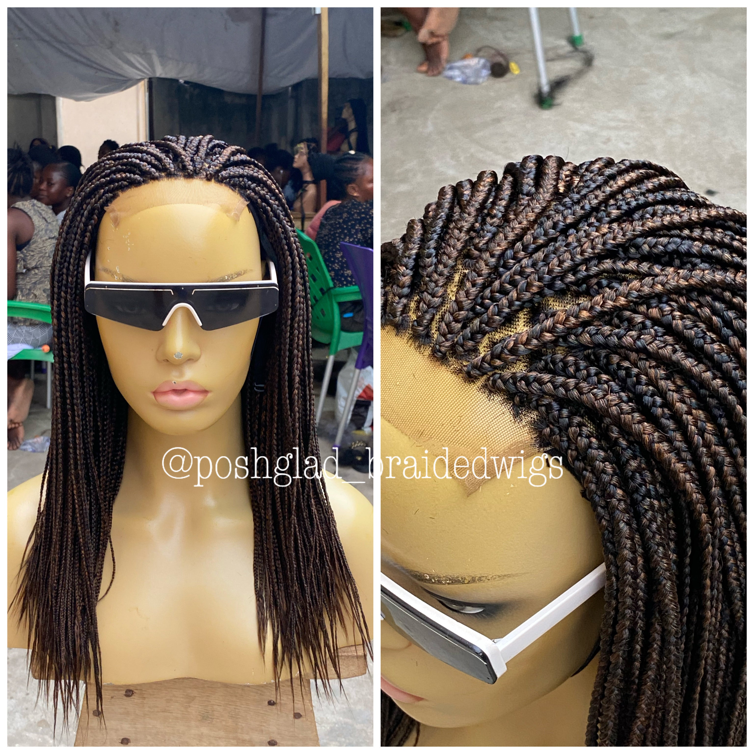 Closure Box Braid Wig - Ifeyinwa Closure Box Braid Wig - Ifeyinwa