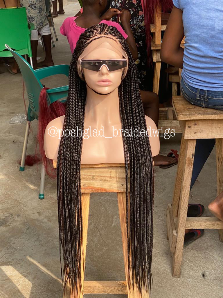 Cornrow Braid Wig - Full Lace - Abimbola Cornrow Braid Wig - Full Lace - Abimbola