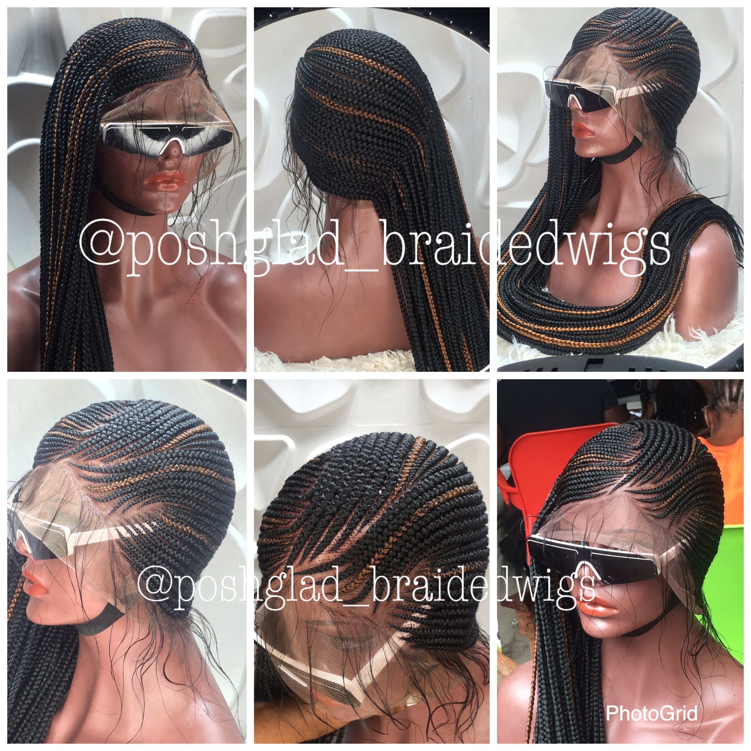 Cornrow Braid Wig - Full Lace - Abiona Lemonade Cornrow Braid Wig - Full Lace - Abiona Lemonade