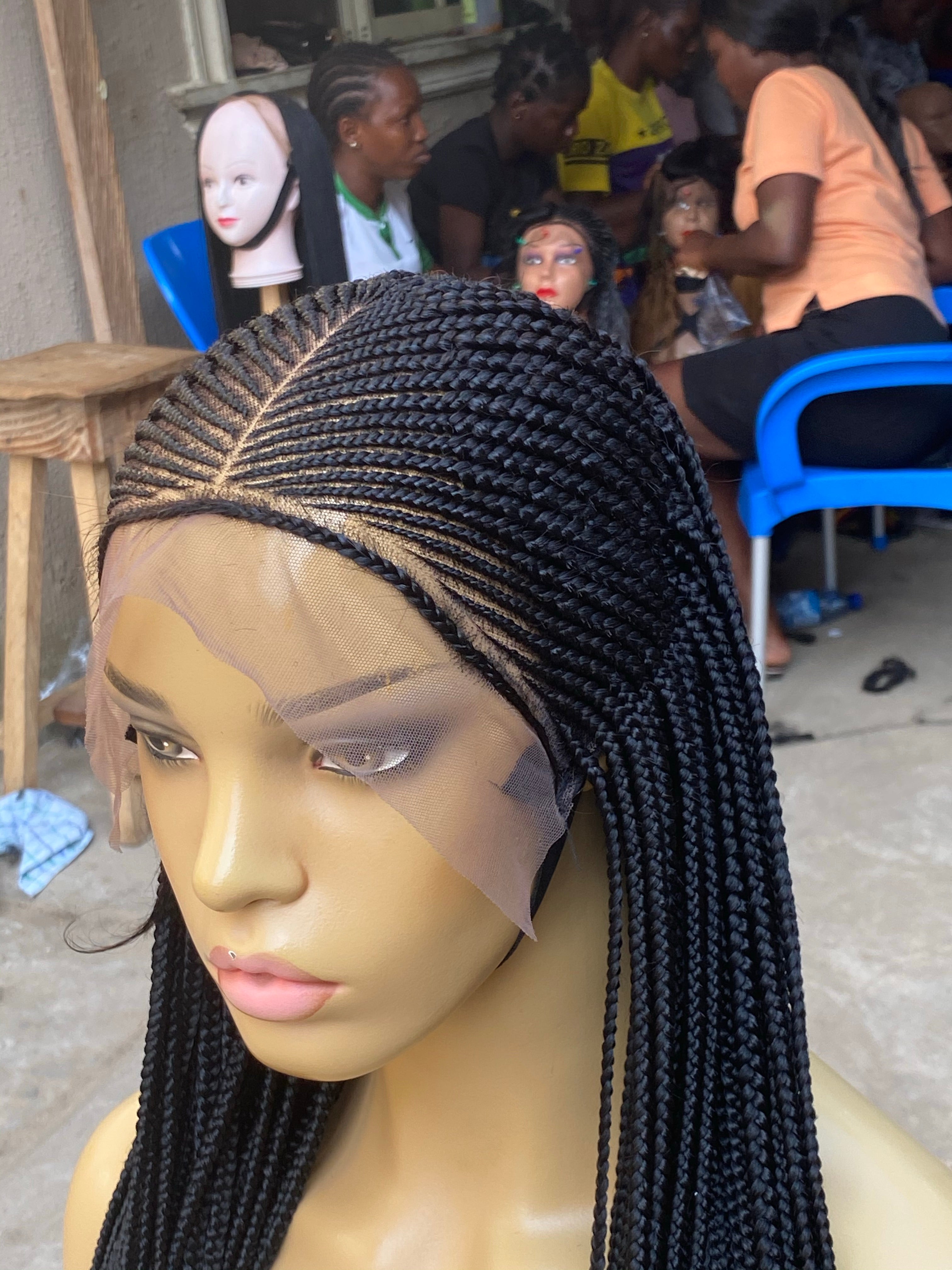 Cornrow Braid Wig - 13x6 Lace Frontal - Laraba Cornrow Braid Wig - 13x6 Lace Frontal - Laraba