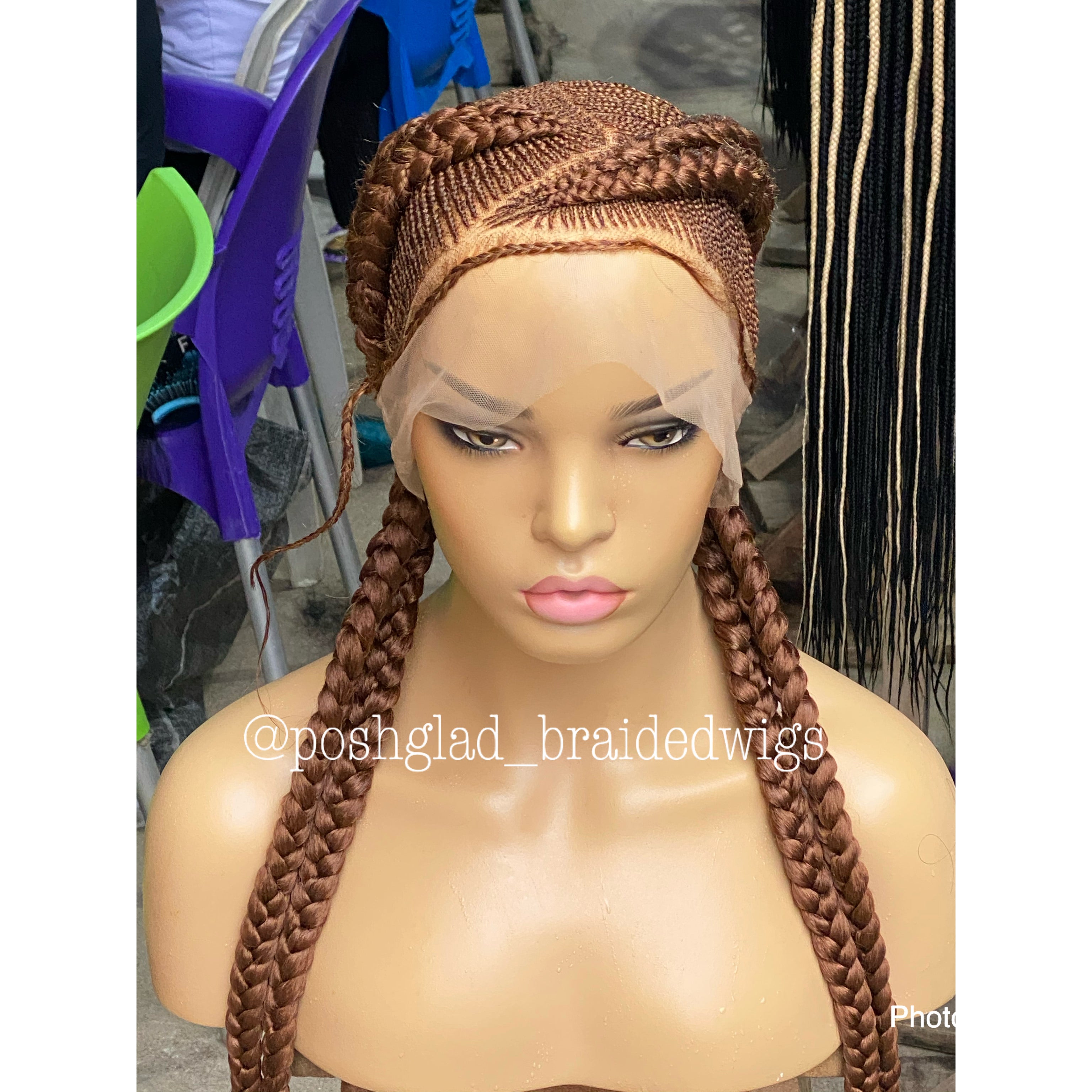 Cornrow Braid Wig - Color 30 Root - Imani Cornrow Braid Wig - Color 30 Root - Imani