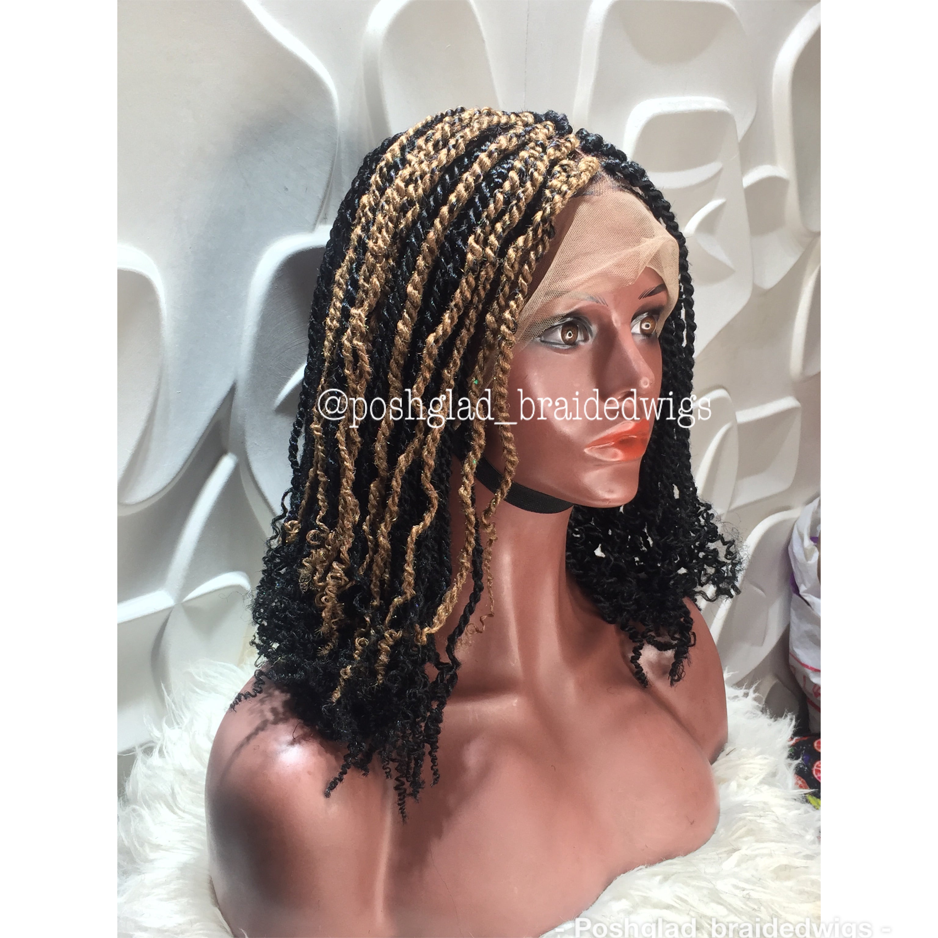 Kinky Twist Braided Wig (13 by 4 Frontal Lace) - Celestina Kinky Twist Braided Wig (13 by 4 Frontal Lace) - Celestina