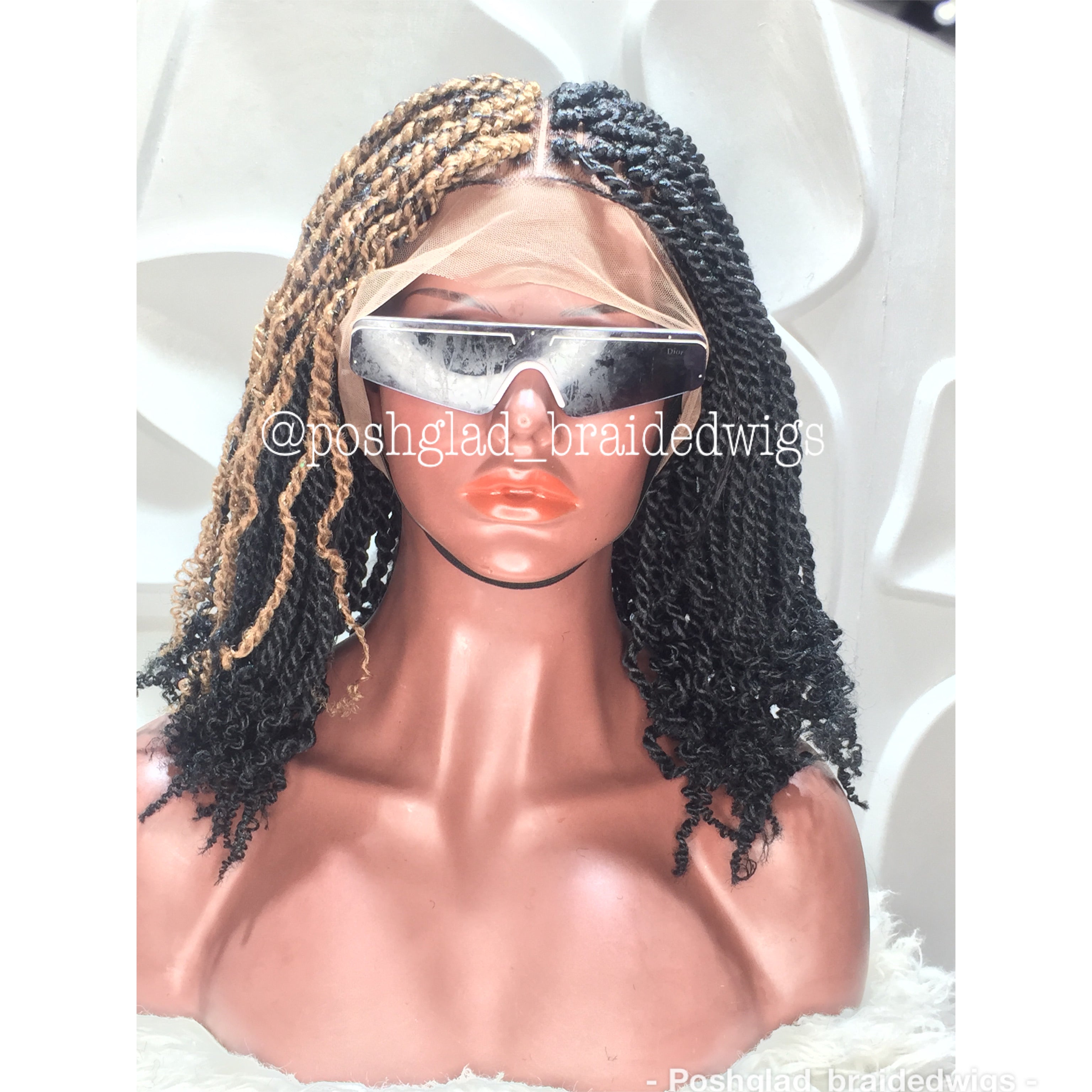 Kinky Twist Braided Wig (13 by 4 Frontal Lace) - Celestina Kinky Twist Braided Wig (13 by 4 Frontal Lace) - Celestina