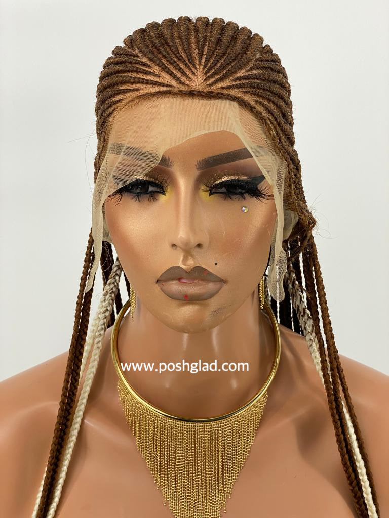 Ready to ship Cornrow Braided wig-Olaoma Ready to ship Cornrow Braided wig-Olaoma