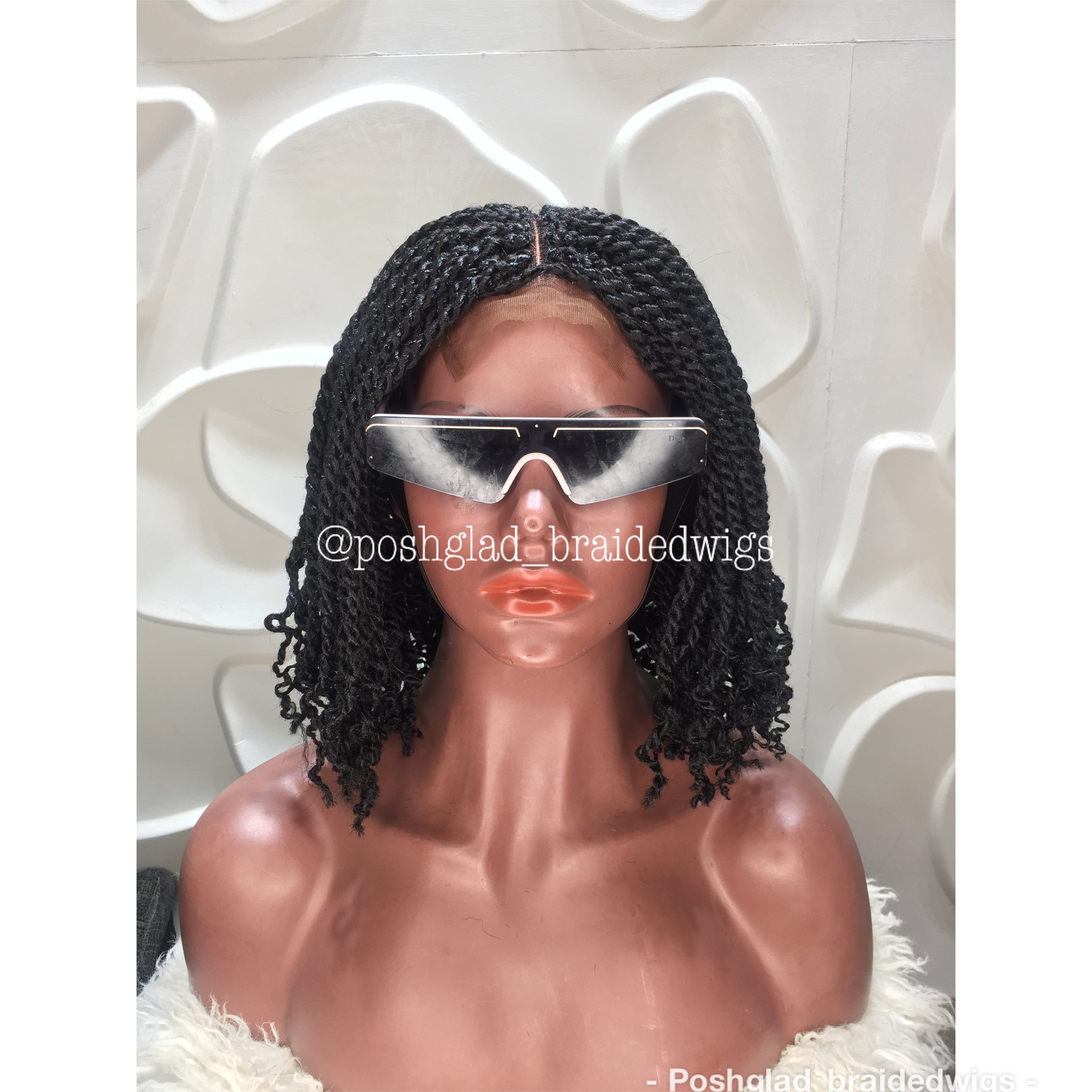 Kinky Twist Braided Wig (13 by 4 Frontal Lace) - Bessy Kinky Twist Braided Wig (13 by 4 Frontal Lace) - Bessy