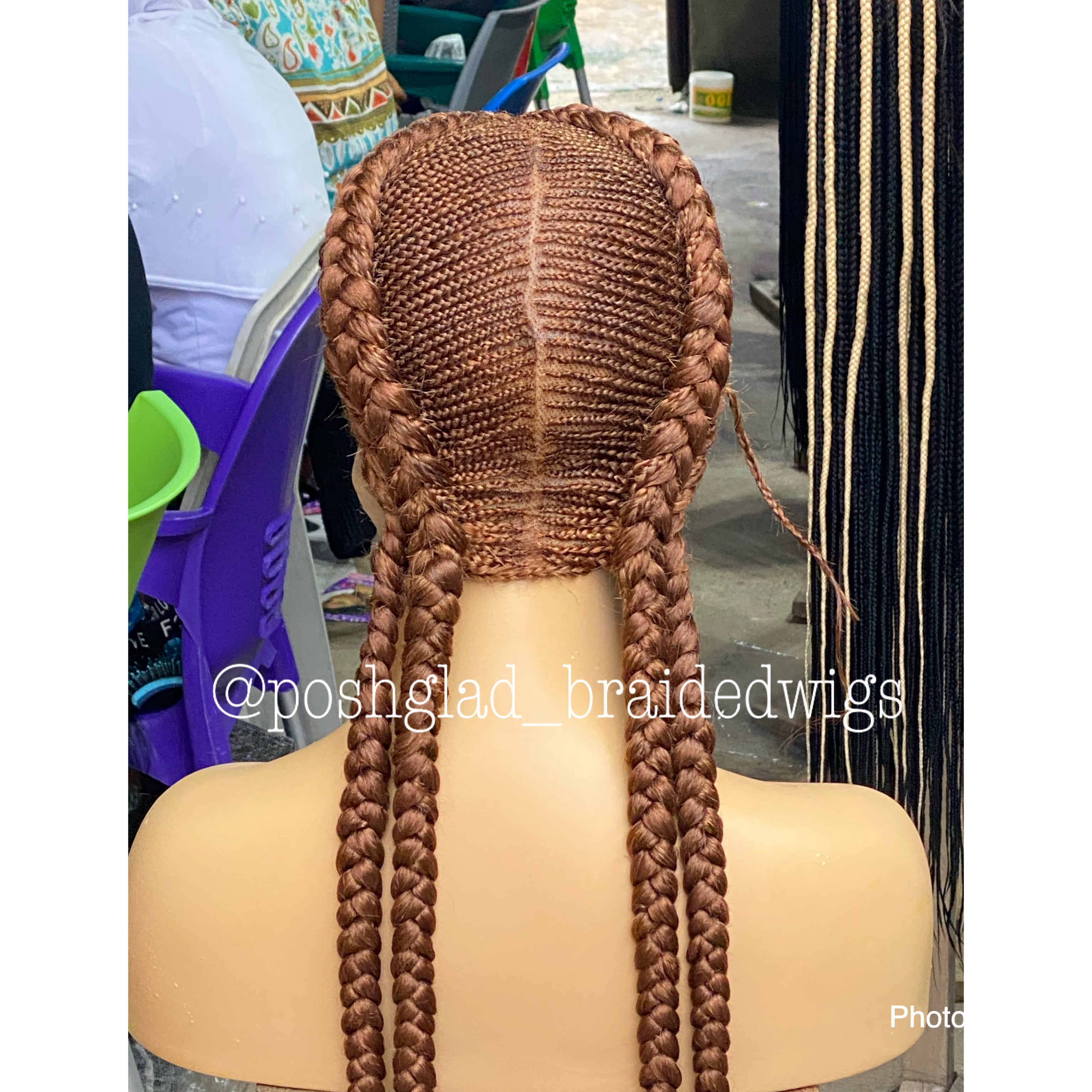 Cornrow Braid Wig - Color 30 Root - Imani Cornrow Braid Wig - Color 30 Root - Imani