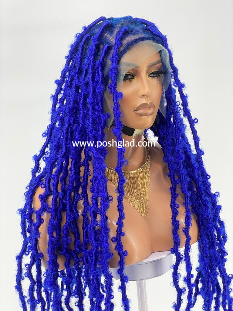 Distressed Butterfly Faux Locs Wig - Tessy Distressed Butterfly Faux Locs Wig - Tessy