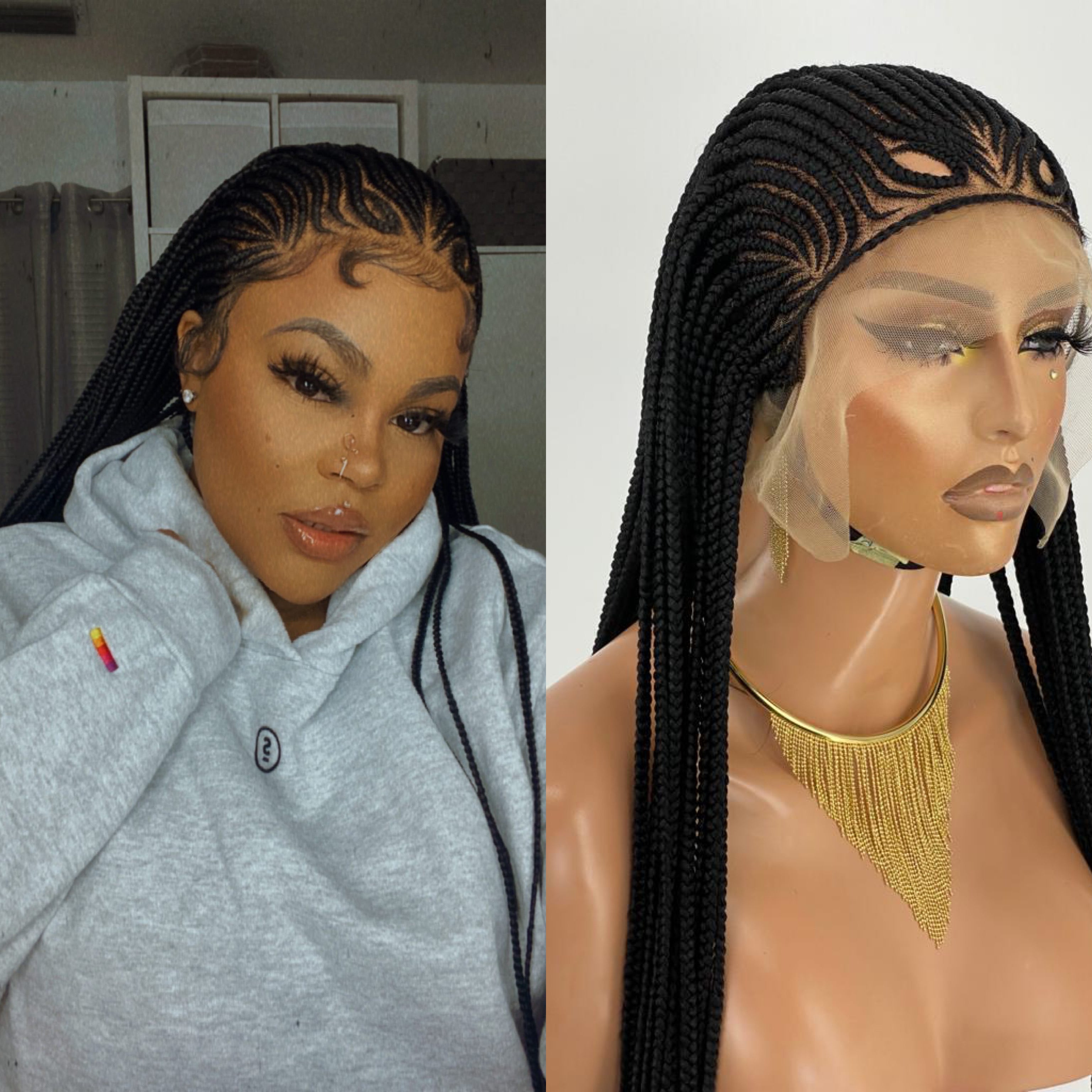 Wig Fab Cornrow 13 by 4 Ready to ship Wig Fab Cornrow 13 by 4 Ready to ship