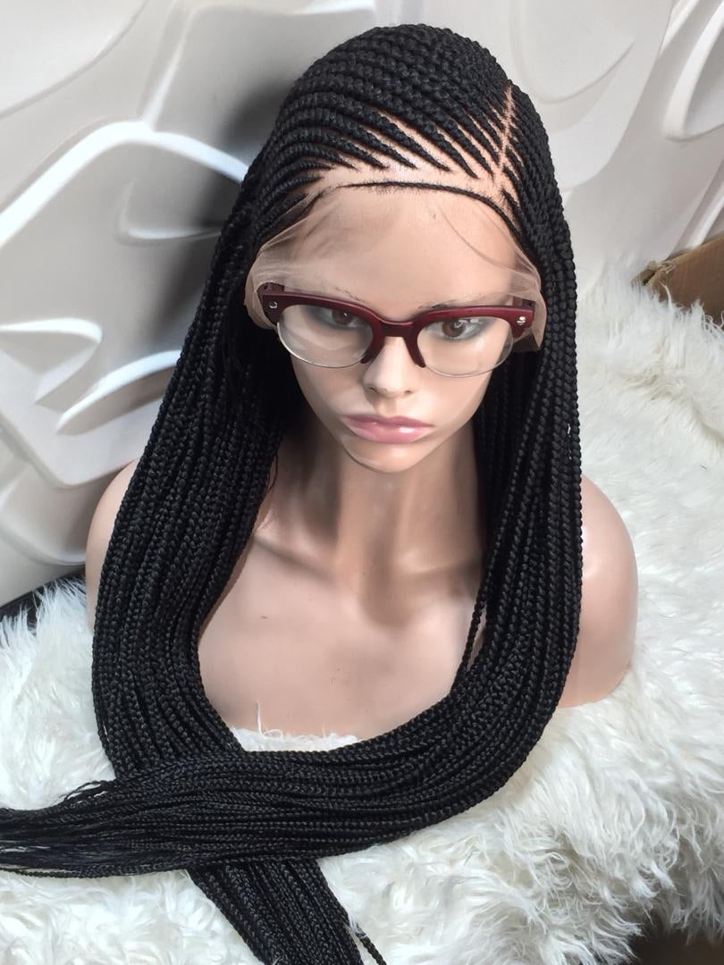 Cornrow Braid Wig - Full Lace - Effia Cornrow Braid Wig - Full Lace - Effia