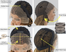 Kinky Twist Braided Wig (13 by 4 Frontal Lace) - Jorgia