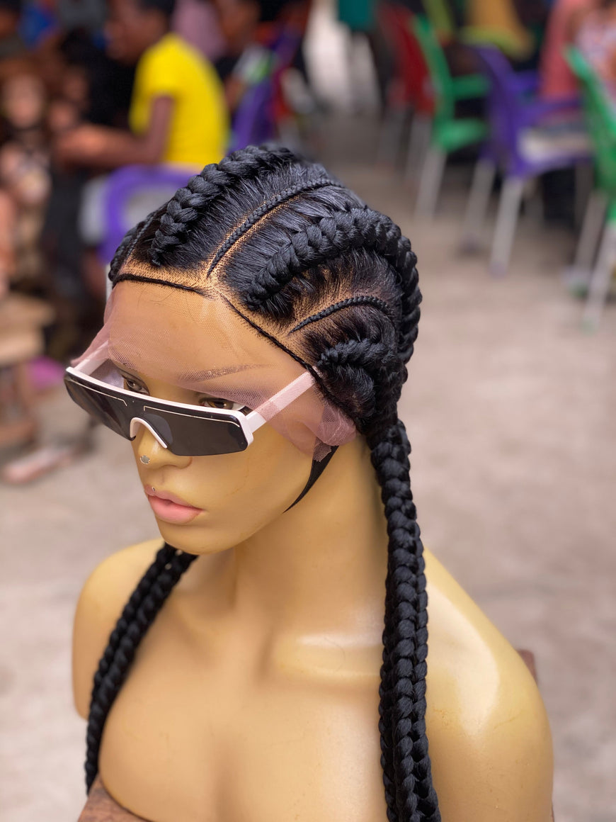 Feed In Braids To The Back - Amalia