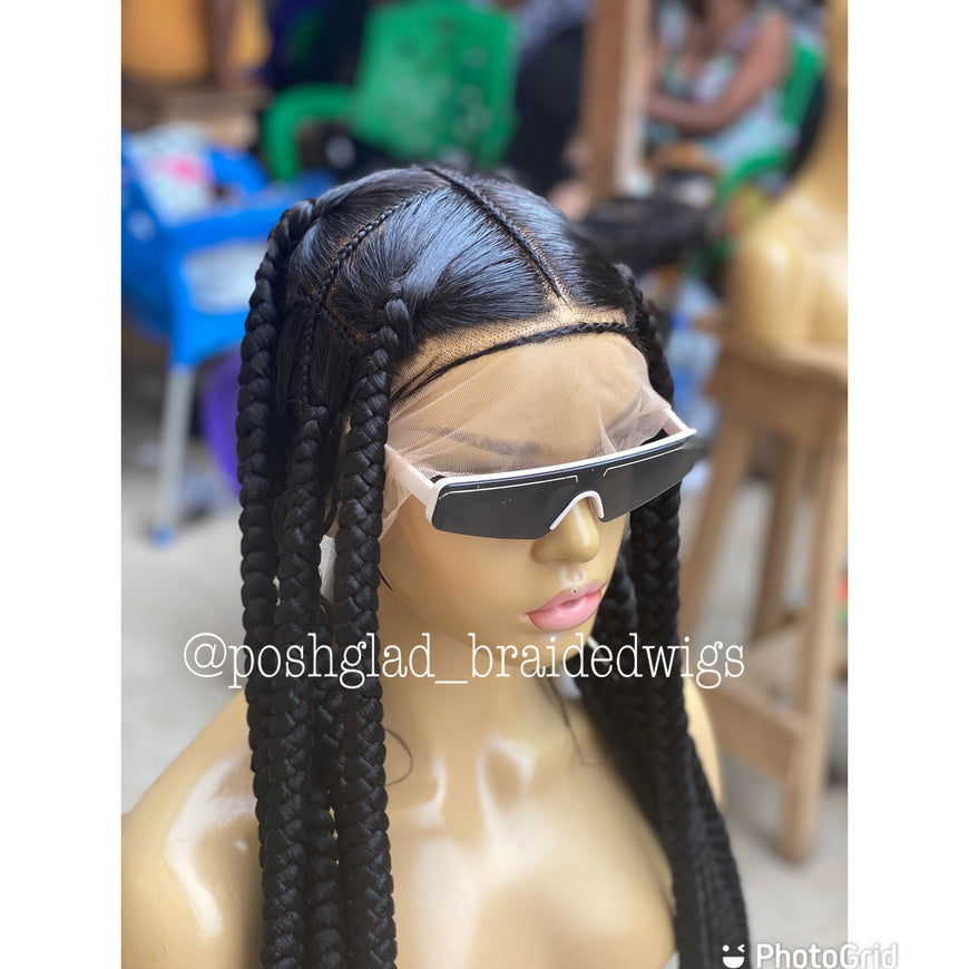 Large Jumbo Knotless Braid Wig 
