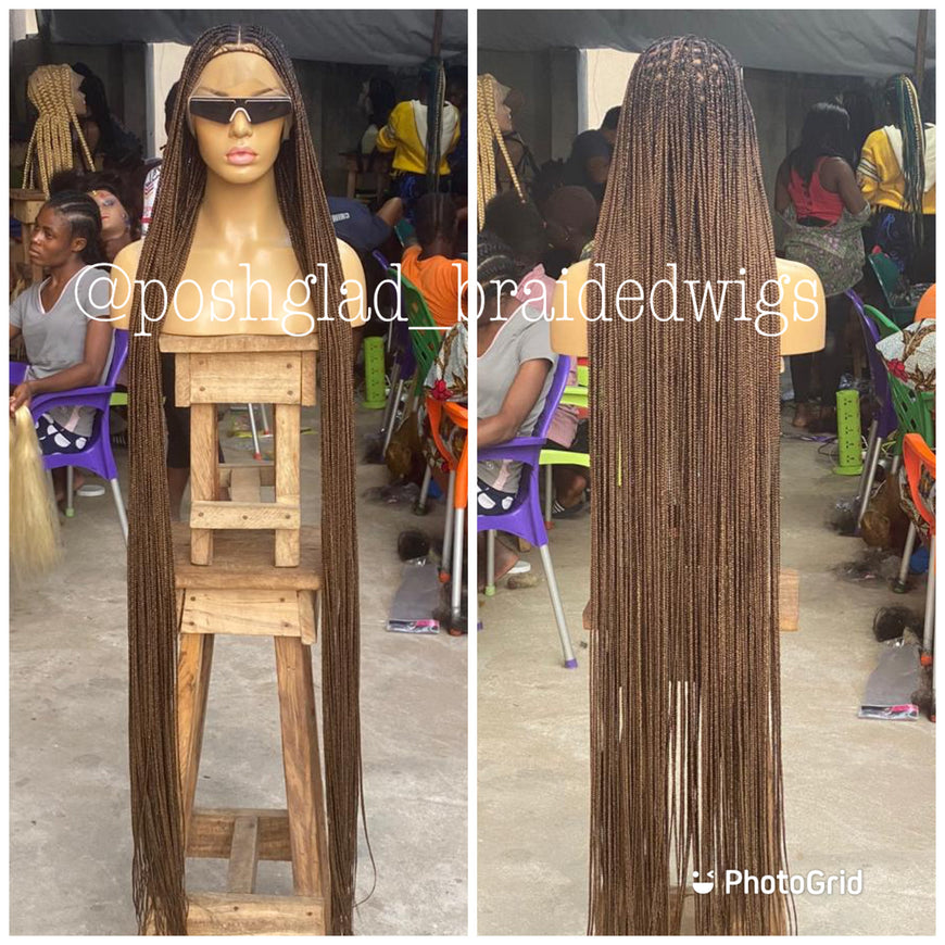 Beyoncé Honey Blonde Knotless Braid Wig 