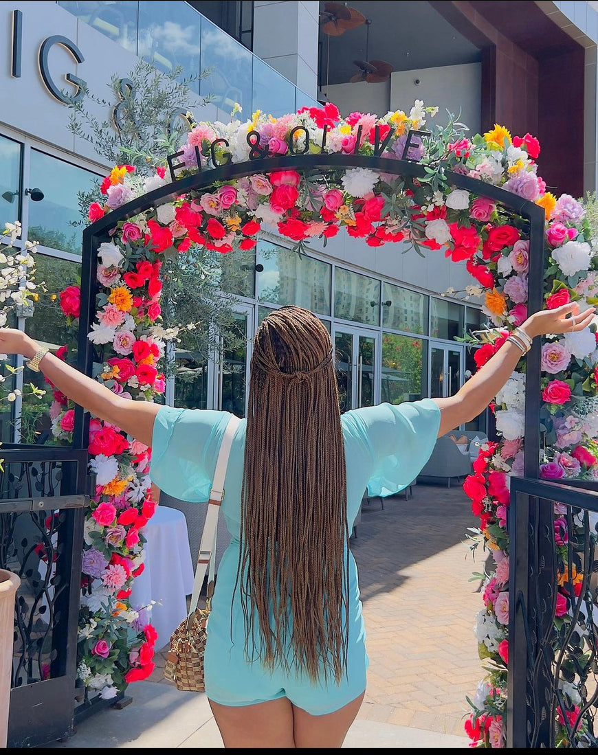 Beyoncé Honey Blonde Knotless Braid Wig 