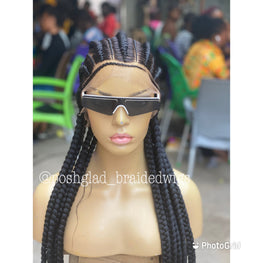 Feed In Braids To The Back - Amalia
