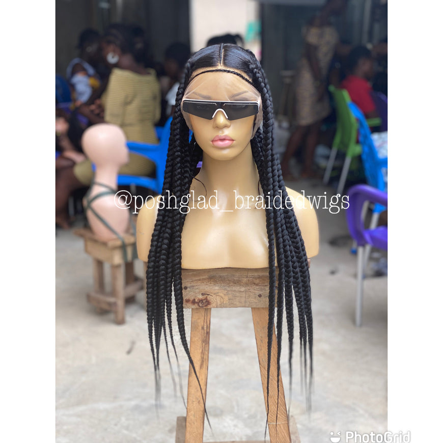 Large Jumbo Knotless Braid Wig 