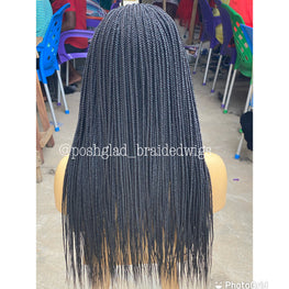 Cornrow Braid Wig "13x4 Lace Frontal" - Bemi