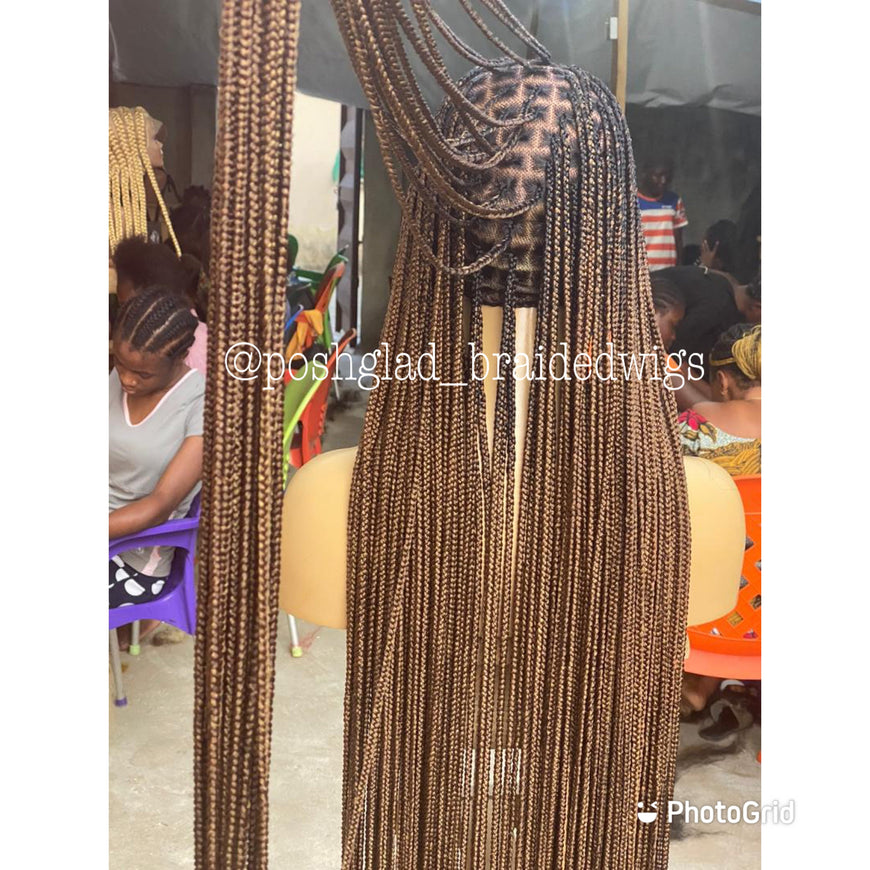 Beyoncé Honey Blonde Knotless Braid Wig 