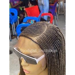 Cornrow Braid Wig - 13x4 Lace Frontal - Hawa