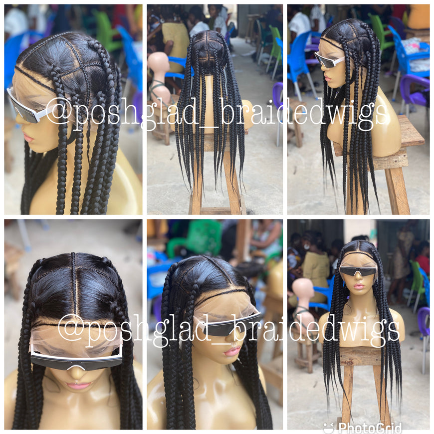 Large Jumbo Knotless Braid Wig 