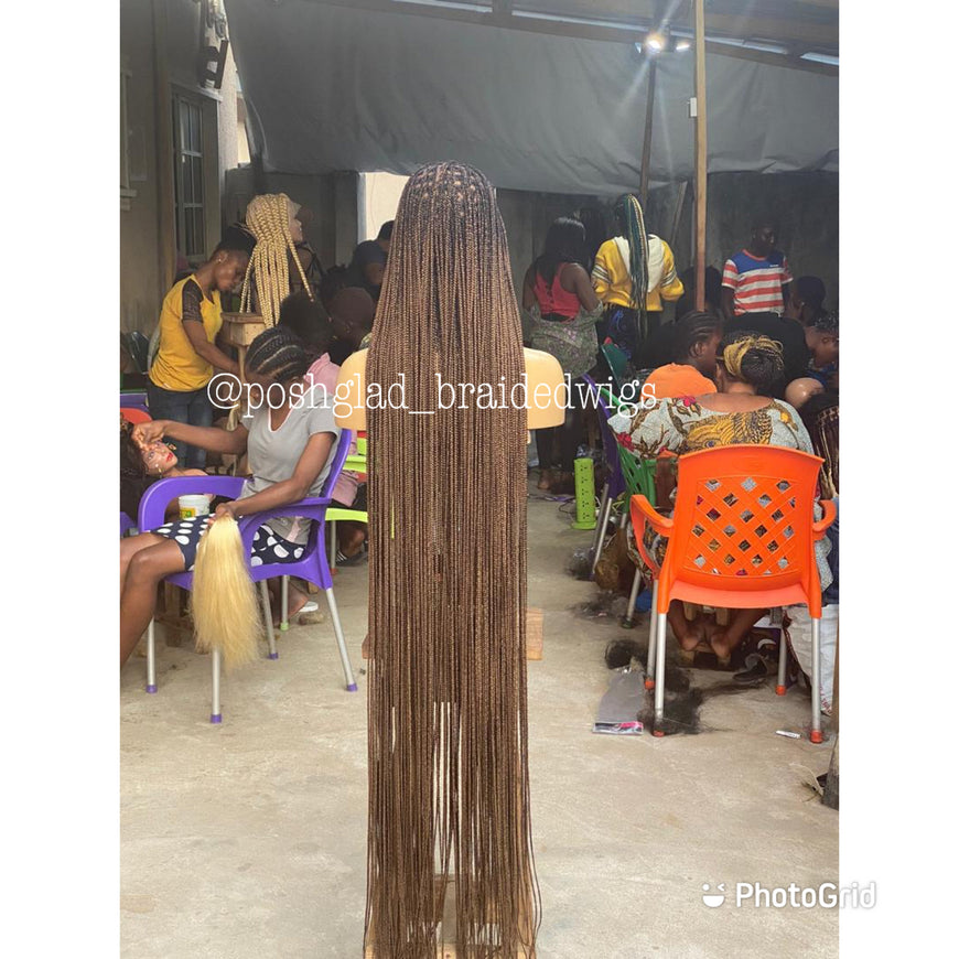 Beyoncé Honey Blonde Knotless Braid Wig 