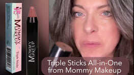 Triple Sticks Lipstick, Cream Blush, and Treatment in Bare Babe